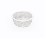 Swanstone 18 1/2" Undermount Or Drop-In Round Bowl Sink in Ice - KS00018RB.130