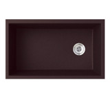 Swanstone 22 x 33 Granite Undermount Single Bowl Sink in Espresso - QU03322SB.170