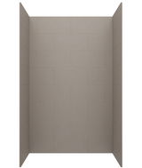 Swanstone TSMK723250.212 32 x 50 x 72  Traditional Subway Tile Glue up Bathtub and Shower Wall Kit in Clay
