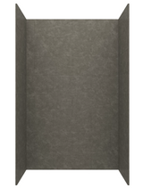 Swanstone TSMK723442.209 34 x 42 x 72  Traditional Subway Tile Glue up Bathtub and Shower Wall Kit in Charcoal Gray