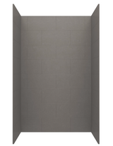 Swanstone TSMK963636.215 36 x 36 x 96  Traditional Subway Tile Glue up Shower Wall Kit in Sandstone