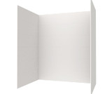 Swanstone 42" x 62" x 72 Traditional Subway Tile Glue up Bathtub and Shower Wall Kit in Tahiti White - TSMK724262.011