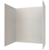 Swanstone 42 x 62 x 72 Traditional Subway Tile Glue up Bathtub and Shower Wall Kit in Birch - TSMK724262.226