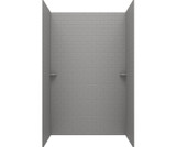 Swanstone STMK963636.203 36 x 36 x 96  Classic Subway Tile Glue up Shower Wall Kit in Ash Gray