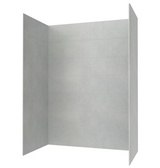 Swanstone TSMK844262.203 42 x 62 x 84  Traditional Subway Tile Glue up Shower Wall Kit in Ash Gray