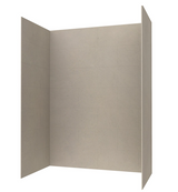 Swanstone TSMK844262.218 42 x 62 x 84 Traditional Subway Tile Glue up Shower Wall Kit in Limestone