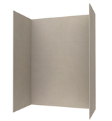 Swanstone 42" x 62" x 84 Traditional Subway Tile Glue up Shower Wall Kit in Limestone - TSMK844262.218