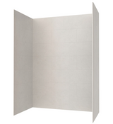 Swanstone 42 x 62 x 84 Traditional Subway Tile Glue up Shower Wall Kit in Birch - TSMK844262.226
