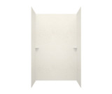 Swanstone SK484896.011 48 x 48 x 96  Smooth Glue up Shower Wall Kit in Tahiti White