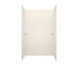 Swanstone TSMK843262.011 32 x 62 x 84  Traditional Subway Tile Glue up Shower Wall Kit in Tahiti White