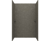 Swanstone MSMK843462.209 34 x 62 x 84  Modern Subway Tile Glue up Shower Wall Kit in Charcoal Gray