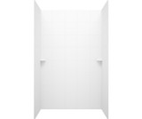 Swanstone SQMK963662.010 36 x 62 x 96  Square Tile Glue up Shower Wall Kit in White