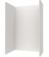 Swanstone 42 x 62 x 96 Traditional Subway Tile Glue up Shower Wall Kit in White - TSMK964262.010