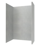 Swanstone TSMK964262.203 42 x 62 x 96 Traditional Subway Tile Glue up Shower Wall Kit in Ash Gray