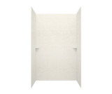 Swanstone 34 x 62 x 96 Modern Subway Tile Glue up Shower Wall Kit in Tahiti White - MSMK963462.011