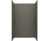 Swanstone MSMK963462.209 34 x 62 x 96  Modern Subway Tile Glue up Shower Wall Kit in Charcoal Gray