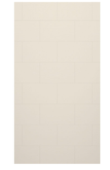 Swanstone 38" x 72" Traditional Subway Tile Glue up Bathtub and Shower Single Wall Panel in Bisque - TSMK7238.018