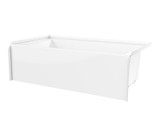 Swanstone 60 x 32 Solid Surface Bathtub with Right Hand Drain in White - VP6032CTMINR.010