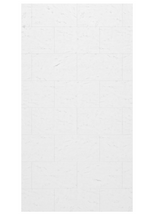 Swanstone 38 x 72 Traditional Subway Tile Glue up Bathtub and Shower Single Wall Panel in Carrara - TSMK7238.221