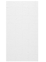 Swanstone 38" x 72" Traditional Subway Tile Glue up Bathtub and Shower Single Wall Panel in Carrara - TSMK7238.221