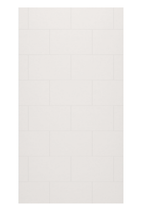Swanstone 38" x 72" Traditional Subway Tile Glue up Bathtub and Shower Single Wall Panel in Birch - TSMK7238.226