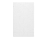 Swanstone 30 x 84 Traditional Subway Tile Glue up Bathtub and Shower Single Wall Panel in Carrara - TSMK8430.221