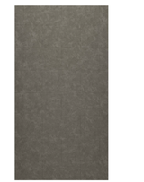 Swanstone 38" x 84" Traditional Subway Tile Glue up Bathtub and Shower Single Wall Panel in Ash Gray - TSMK8438.203