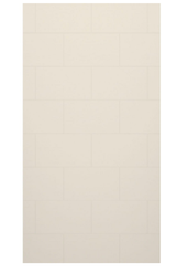 Swanstone 42 x 96 Traditional Subway Tile Glue up Bathtub and Shower Single Wall Panel in Bisque - TSMK9642.018