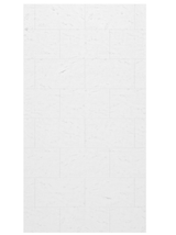Swanstone 42 x 84 Traditional Subway Tile Glue up Bathtub and Shower Single Wall Panel in Carrara - TSMK8442.221