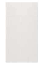 Swanstone  TSMK9650.226 50 x 96  Traditional Subway Tile Glue up Bathtub and Shower Single Wall Panel in Birch