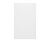 Swanstone SS0367202.221 36 x 72 Smooth Glue up Bathtub and Shower Single Wall Panel in Carrara