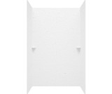 Swanstone 36 x 36 x 72 Smooth Glue up Tub Wall Kit in Carrara - SK363672.221