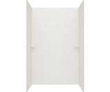 Swanstone 30 x 62 x 72 Modern Subway Tile Glue up Tub Wall Kit in Birch - MSMK723062.226