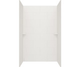 Swanstone 30 x 62 x 72 Traditional Subway Tile Glue up Tub Wall Kit in Birch - TSMK723062.226