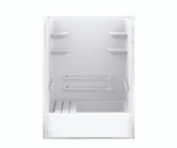 Swanstone  VPF6032CTSMN2R.010 60 x 33 Solid Surface Alcove Right Hand Drain Four Piece Tub Shower in White