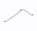 Swanstone Barrier-Free L Shaped Grab Bar - 24" x 48" - Stainless Steel - BF02448.000