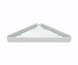 Swanstone  CNRSHELF.001 Metal and Glass Corner Shelf