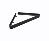 Swanstone Metal and Glass Corner Shelf 9 5/8" x 9 5/8" x 1 1/8" - CNRSHELF.002