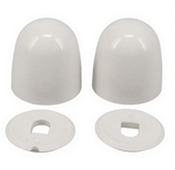 Gerber GA71505025 Tall Bowl Bolt Caps & Washers for All Gerber Gravity Toilets Plastic (Bag of 2) - Bone