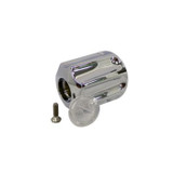 Gerber G0098825 Fluted Metal Round Handle (07) - Large w/ Long Broach - Arrow - Chrome