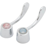 Gerber Wrist Blade Handles with Screws & Buttons (Bag of 2) - Chrome - G0098012