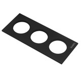 Ruvati Black Composite Replacement Platform for 3 Bowl Condiment Tray  Workstation Serving Board - RVA1344BWC