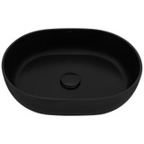 Ruvati 19-inch Matte Black epiStone Solid Surface Modern Bathroom Vessel Sink - RVB2119BK