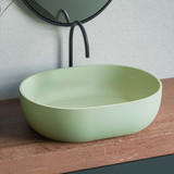Ruvati 19-inch Avocado Lime Green epiStone Solid Surface Bathroom Vessel Sink - RVB2119GN