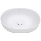 Ruvati 19-inch Matte White epiStone Solid Surface Modern Bathroom Vessel Sink - RVB2119WH