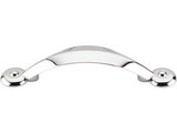 Top Knobs Angle 3" Center to Center Bar Pull, Polished Nickel - M1726