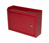Alpine  ADI631-02-RED Wall Mountable Medium Size Steel Multi-Purpose Suggestion Drop Box