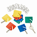 Alpine  ADI689-20-COLORED-5 Assorted Multi-Color Key Tags (100-Pack)