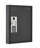 Alpine 60-Key Steel Heavy-Duty Digital Lock Key Cabinet, Black - ADI680-60-BLK