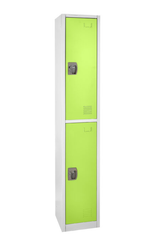Alpine ADI629-202-GRN 72 in. H x 12 in. W Double-Compartment Steel Storage Locker
